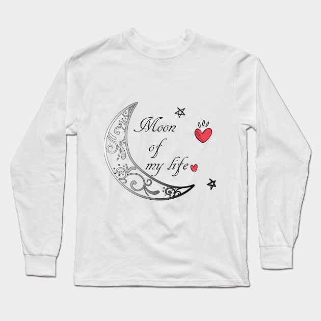 moon of my life- gifts for her Long Sleeve T-Shirt by maggzstyle